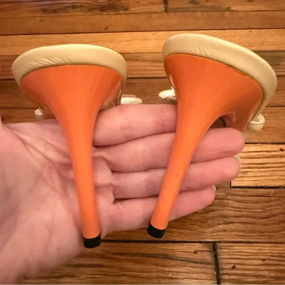 *New Vintage* y2k Anne Klein Strappy Leather Heels - Picture 6 of 8